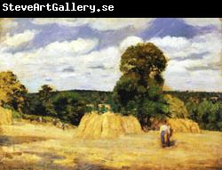 Camille Pissarro The Harvest at Montfoucault